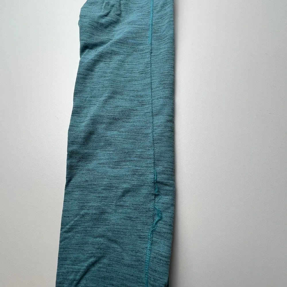 Nike Dri-Fit Leggings Women's Size XS Aqua Black Running Athletic Gym